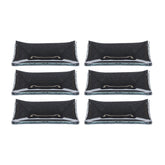 Glass Dinnerware 4.25" x 2.5" x h:0.5" 1 oz. Rectangular Black Glass Ramekin (Set of 6)